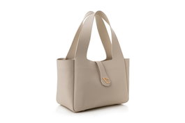 Vince Camuto Bolso de mano L'Aquila Beige Piel de polivinilo 33x15x22 cm
